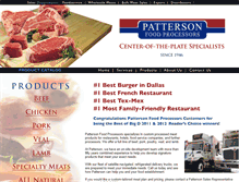Tablet Screenshot of pattersonfoods.com
